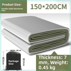 휴대용 야외 캠핑 매트 방수 텐트 수면 패드 바닥 더블 싱글, 10. 150*200cm (수납 가방 포함) / 업그레, 기본