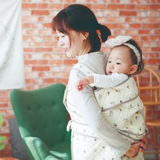 리틀고미 일자형 5부 아기띠 겉싸개 사계절 포대기, 일자형5부, 일자형5부