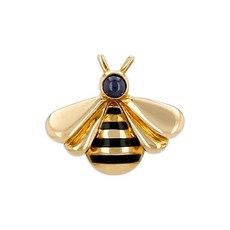 까르띠에 중고 18K 옐로 골드 사파이어 브로치