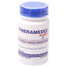 Thermamedix Bioset Fat/High Lipase Digestion膠囊, 60入, 1個, 0.3g