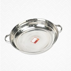 특대전골냄비 캠핑용 깊은 스텐 전골 냄비, 1개
