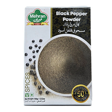 Mehran Black Pepper Powder 블랙 페이퍼(후추) 파우더 마살라, 1개, 100g