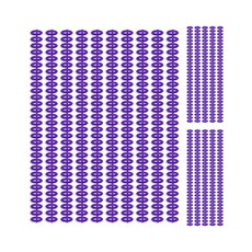 꾸미소 A4 셀프제본 칼 루즈링 바인더링 30공 클릭링 20개, 보라, 10mm