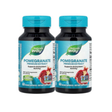 1+1 네이처스 웨이 프리미엄 석류 추출물 350mg 베지 캡슐 60정, 2개