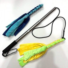 텔레스코픽 강아지 플러트 추격봉 티저 내구성 애완동물 기본 대형견 중형 폴 고무줄, 1개, D. 진회색 업그레이드 버전