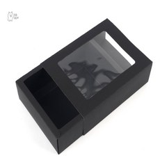 푸푸스토어 투명창 선물박스 포장박스, 소 - 화이트