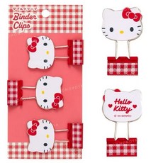 Sanrio Hello Kitty 大臉文件夾, 1個, 3個裝, 凱蒂貓款