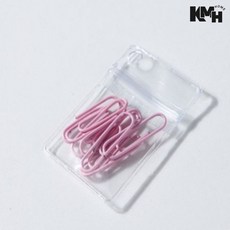 PVC 미니 지퍼백 키링지퍼백 투명지퍼백 목걸이보관, 고리지퍼백-4x6cm