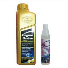 TYN Solar引擎救星 P21止漏劑套裝，有效清潔引擎、減少油泥、恢復動力、阻止洩漏，適用汽油柴油引擎, 1套, 柴油/汽油