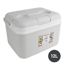 키친플라워 포타맥스 아이스박스 12L, 라이트그레이, 1개