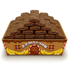 스낵큐 노브랜드 과자, 10개, 초코바나나 크레페