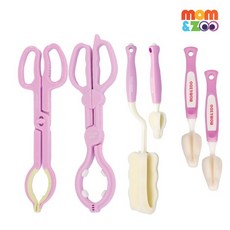 [맘앤쥬] 스펀지 젖병&젖꼭지 브러쉬/집게, 상세설명 참조, 01. 스펀지 젖병솔(+젖꼭지솔 포함), 1개