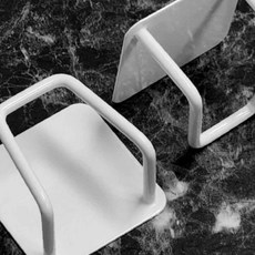 수세미걸이 부착식 스텐 후크 걸이 화이트 옷걸이 모자걸이