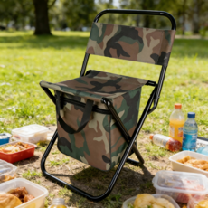 Tinduo 휴대용 3-in-1 접이식 의자, 1개, 카모플라주