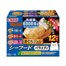 이나바 마구로쥬레 유산균 12P 고양이간식, 씨푸드 버라이어티 12P, 65g, 1세트