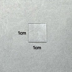 科學實驗用玻璃片 透明正方形玻片 標本製作材料, 1個