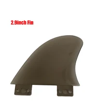 LOOEEL 서핑 핀 공기 주입식 패들 보드 베이스가 있는 4인치 센터 롱 보드용 탈착식 독 테일 카약, 01 2.9inch Trans. Gray