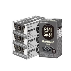 연세 우리콩 두유 검은콩 우유 학교 대량단체 회사 급식 병원, 190ml, 1개
