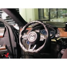 Mazda 馬自達 鍛造碳纖維方向盤, 1個, 2017~2019年 MAZDA3,卡夢