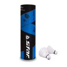 배드민턴라켓 레저용 일반용 가벼운 오리털 셔틀콕(6개입) jja*564aG, 상세페이지 참조, 1개, 상세페이지 참조