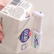 신라Pick 우유팩 보관 밀봉 밀폐 홀더 클립 쏟음방지 2개입 팩우유