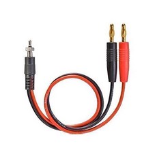 (DTC07026) 4.0mm Banana Plug To Glow Plug 부스터충전 짹, 1개, 검정색