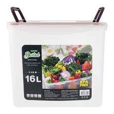 데일드 투명한 김치통, 16L, 1개