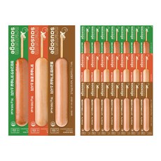 헬스앤뷰티 저당 닭가슴살 소시지바 3종 혼합 30팩 (청양 10팩 + 훈제 10팩 + 불갈비 10팩), 70g, 30개