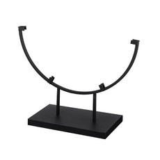 스테인드 글라스 아트 플레이트 및 원형 제작 홀더를 위한 둥근 금속 디스플레이 스탠드 가정 및 사무실 장식에 이상적, 10인치