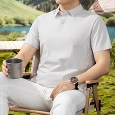 保齡球上衣polo衫男涼感衣薄款正肩速乾翻領上衣透氣排汗t恤短袖寬鬆運動短袖上衣大尺碼商務休閒上衣工作中年高爾夫球氣質吸濕排汗男裝1613polo衫
