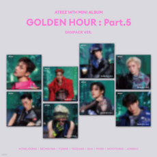 에이티즈 ATEEZ 미니 14집 GOLDEN HOUR Part.5 디지팩 멤버, 1, ATEEZ 우영 Ver.