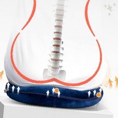 메모리폼 도넛방석 임산부 치질 바른자세 쿠션 방석, 메모리폼 도넛방석(네이비), 1개