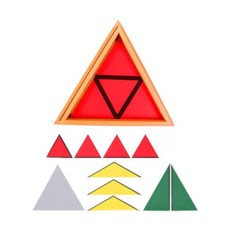 GHSHOP 보드 게임 형상 퍼즐 교육 건설 삼각형 생일 선물 뇌 티저 퍼즐 남학생을위한 퍼즐 퍼즐, 23x23x3cm, 여러 가지 빛깔의, 멍청한, 1개