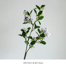 라일락 조화 꽃 부케 장식 인테리어 셀프웨딩, 퍼플 1송이