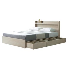 규수방 프리미엄 LED서랍형침대 매트리스 포함 세트 방문설치, 201.(오크)서랍, 싱글, 파워본넬 자가드