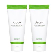 아토99 편백수 병풀 시카 진정 쿨링 수딩 젤 200ml 끈적임 없는 민감성 저자극 피부 온도 수분 케어, 2개