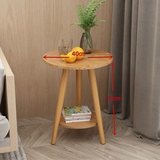 소형 식탁 원룸 미니 둥근 원형 원목 심플 모던 인테리어, 우드 40cm, 2인용