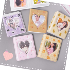 포토앨범 (원모어) 사진앨범 포토카드 폴라로이드 미니, 심플하트(스카이)