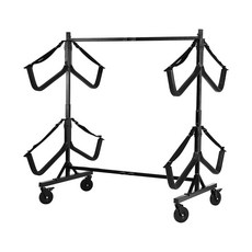 복나이트 헤비 듀티 카약 보관 랙 너비 조절 가능한 5인치 더 큰 휠 긁힘 방지 슬리브 및 스트랩 - 최대 300파운드까지 가능 스탠드 2개 또는 4개까지