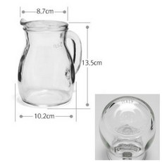 500ml 이태리 정품 투명 유리 물병 보틀 워터저그 테이블물병 인테리어물병, 1개