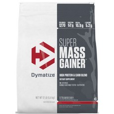 Dymatize Dymatize超級增重高蛋白&碳水化合物 草莓, 5.4kg, 1個