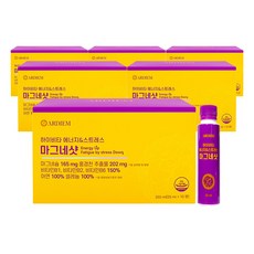 아르디엠 하이비타 에너지&스트레스 마그네샷 액상 글루콘산 마그네슘 10p, 6박스, 250ml
