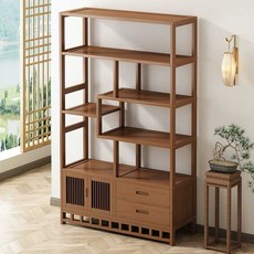 수석진열장 도자기 원목 장식장 거실 상패 수납장, 상세페이지 참고, 2. 80cm/6단클래식(신형)