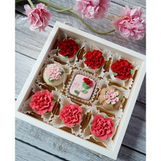 카네이션 화과자 앙금쿠키 9구 혼합선물세트, 9개, 45g