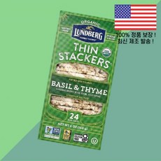 룬드버그 얇은 스태커 퍼프 곡물 케이크 바 타임 옅은 소금 라이스 24개 6온스 168g Lundberg Organic Thin Stackers Puffed Grain Cake, 1개