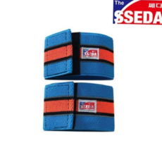 발목 쎄다 반사띠 각반(하늘+오렌지), 본상품