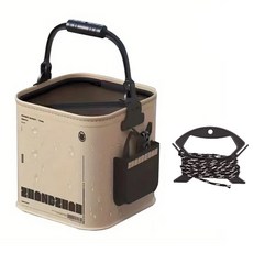 JK 두레박 다용도 접이식 살림통 로프 끈포함 EVA 바다낚시 밑밥 휴대용 물통 조과