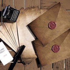 Manito復古復古浪漫感性特別漂亮的信紙組, 封蠟畫套裝