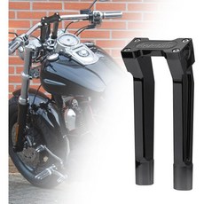 골드파이어 오토바이 핸들바 라이저 6인치 풀백 챌린저 연장 키트 1인치 할리 데이너 스포츠스터 로우 라이더 스트리트 밥검정, Black_8"