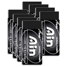 펜텔 아인 지우개 대형, 블랙, 8개